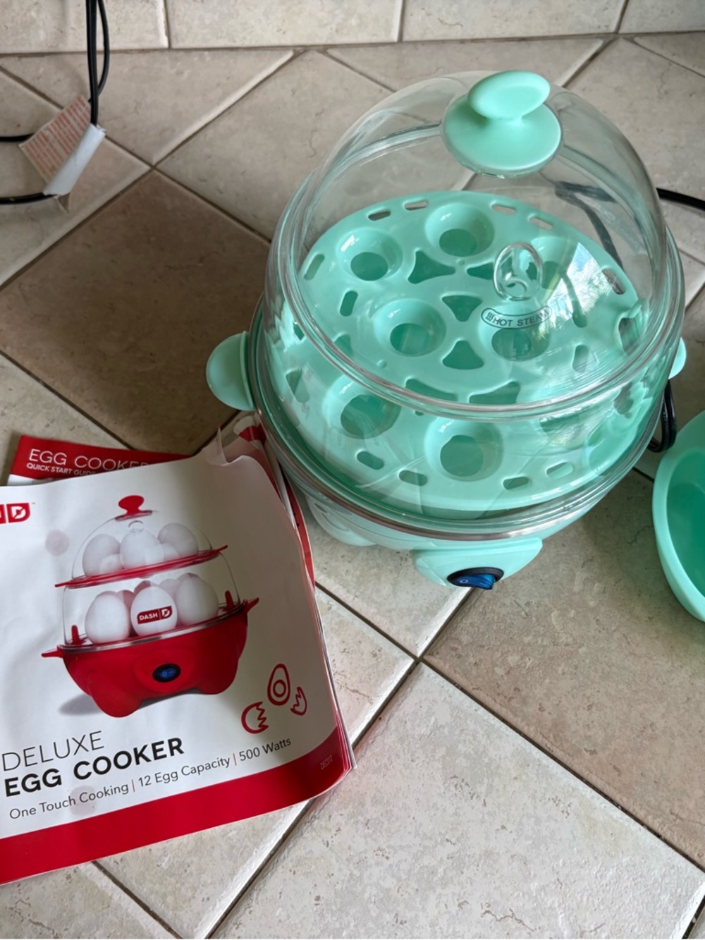 Deluxe Egg Cooker - Mint Green